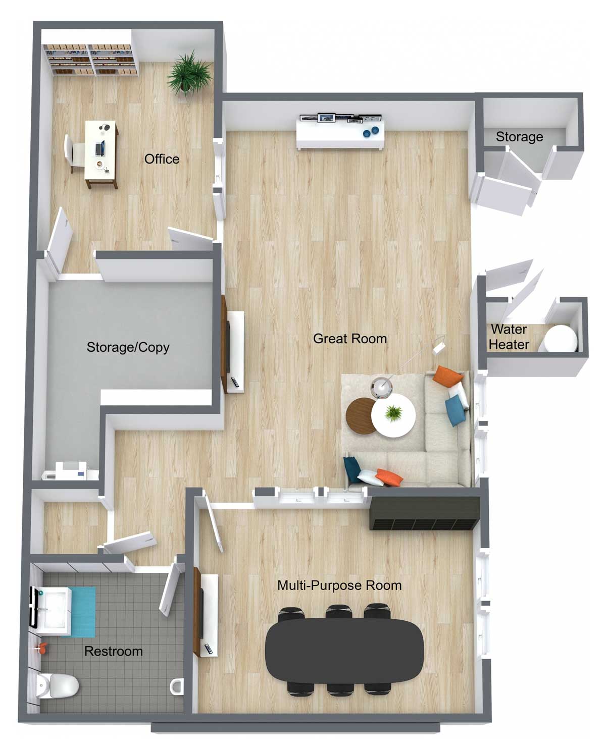 Kennett Court | Community Room Floor Plan